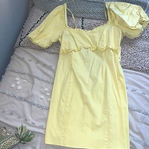 TOPSHOP - Pale Yellow Dress